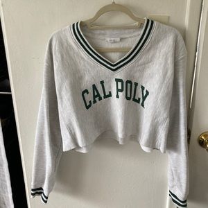 Cal Poly cropped sweatshirt